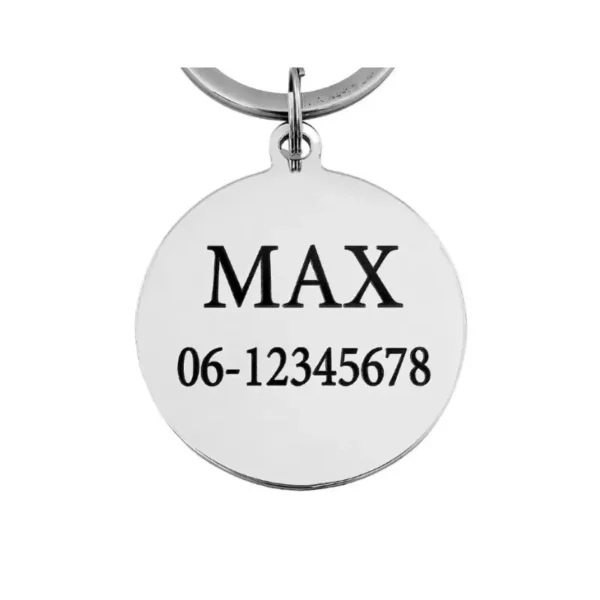 Hondenpenning kattenpenning graveren Graveren met naam hond of kat, adres en telefoonnummer of chipnummer zilver